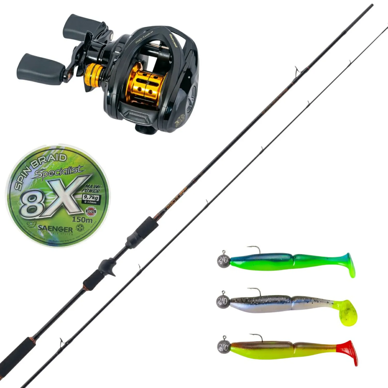Clearance Sänger Pro-T Gold Zander Profi Cast Set Raubfisch-Angelsets|Raubfisch-Angelsets
