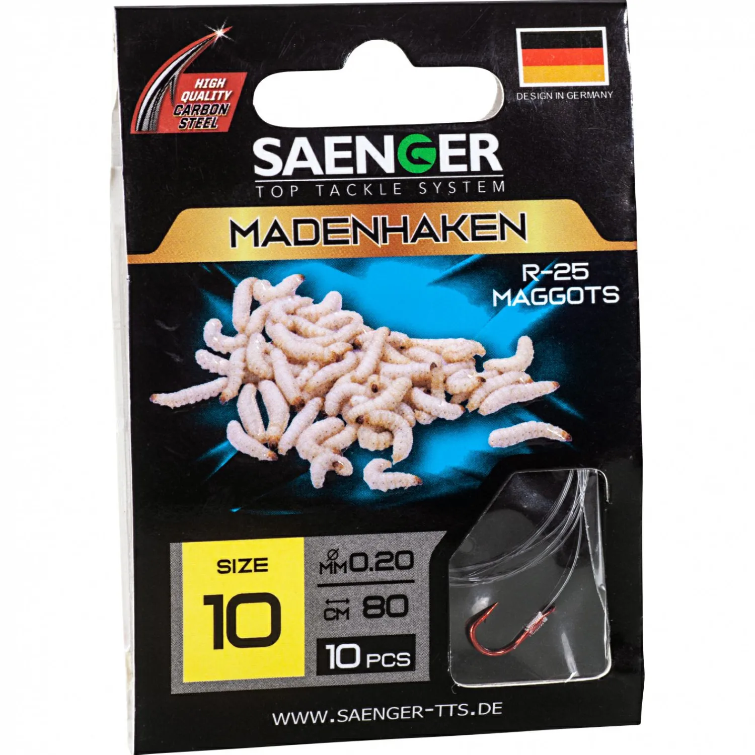 Su00e4nger Sänger Zielfisch-Haken, gebunden (Madenhaken R-25)< Angelhaken