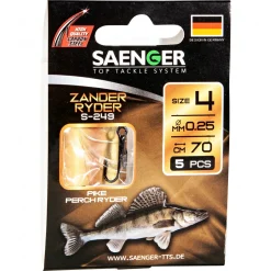 Sänger Zielfisch-Haken, gebunden (Zander Ryder S-249) Raubfischangeln-Zubehör|Angelhaken