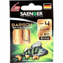 Clearance Sänger Zielfisch-Haken, gebunden (Barsch BN-148) Raubfischangeln-Zubehör|Angelhaken
