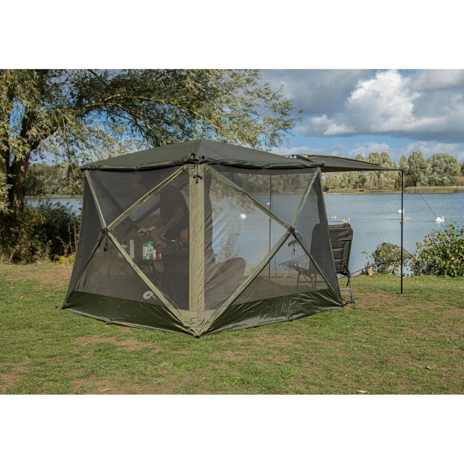 Solar Tackle Cube Shelter MKII< Angelschirme & Angelzelte|Angelschirme & Angelzelte