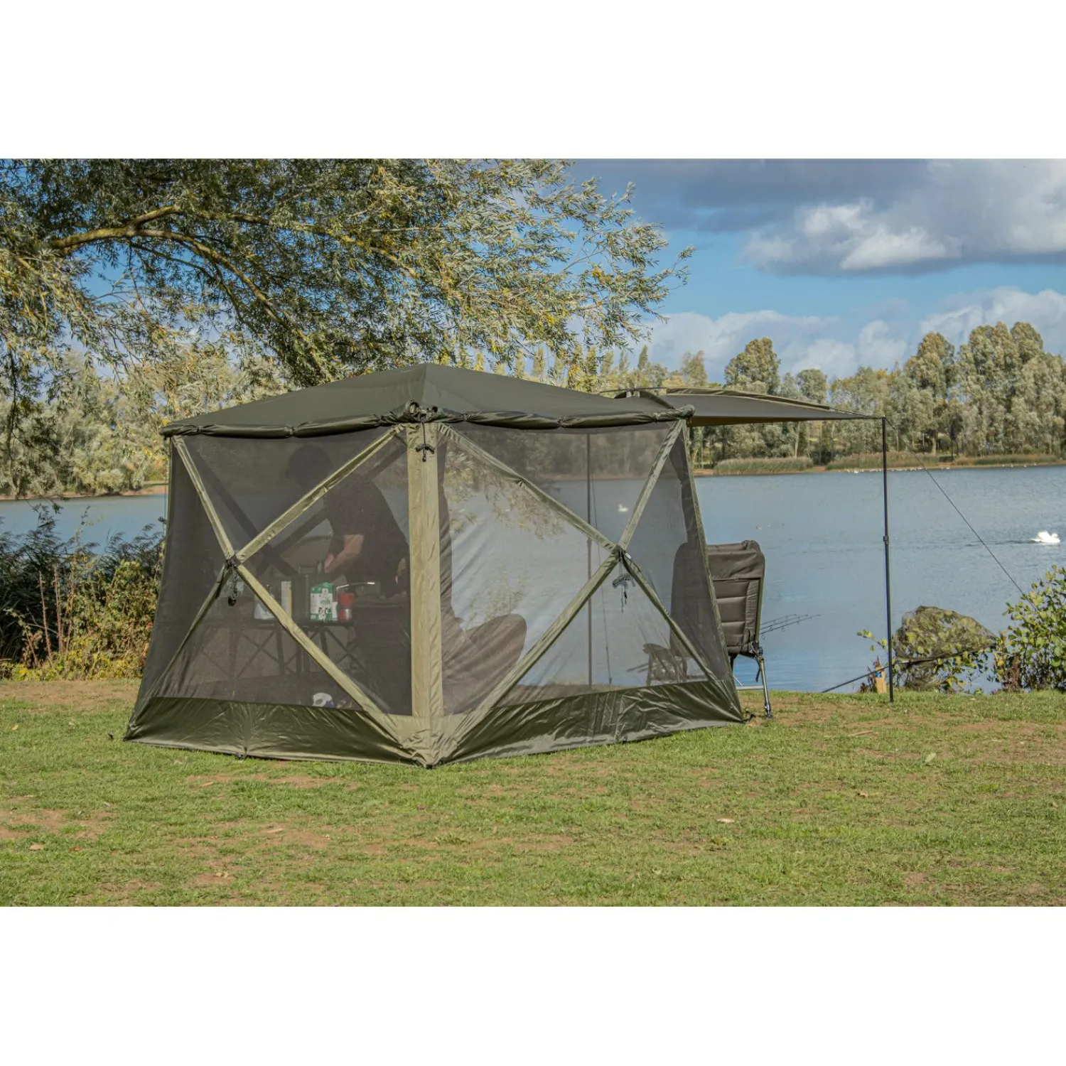 Solar Tackle Cube Shelter MKII< Angelschirme & Angelzelte|Angelschirme & Angelzelte