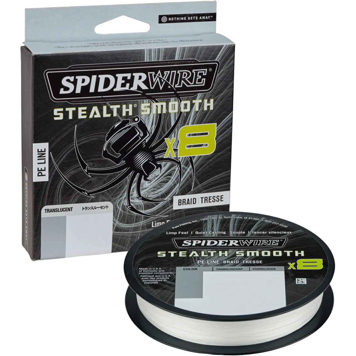 Spiderwire Angelschnur Stealth Smooth 8 (Translucent)< Raubfischschnüre|Raubfischschnüre