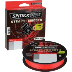 Online Angelschnur Stealth Smooth 8 (Red, 150 m) Geflochtene Schnüre|Raubfischschnüre