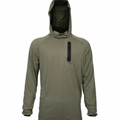 Spika Bandit Hoodie Herren (Moss Green)< Angelpullover & -Strickjacken