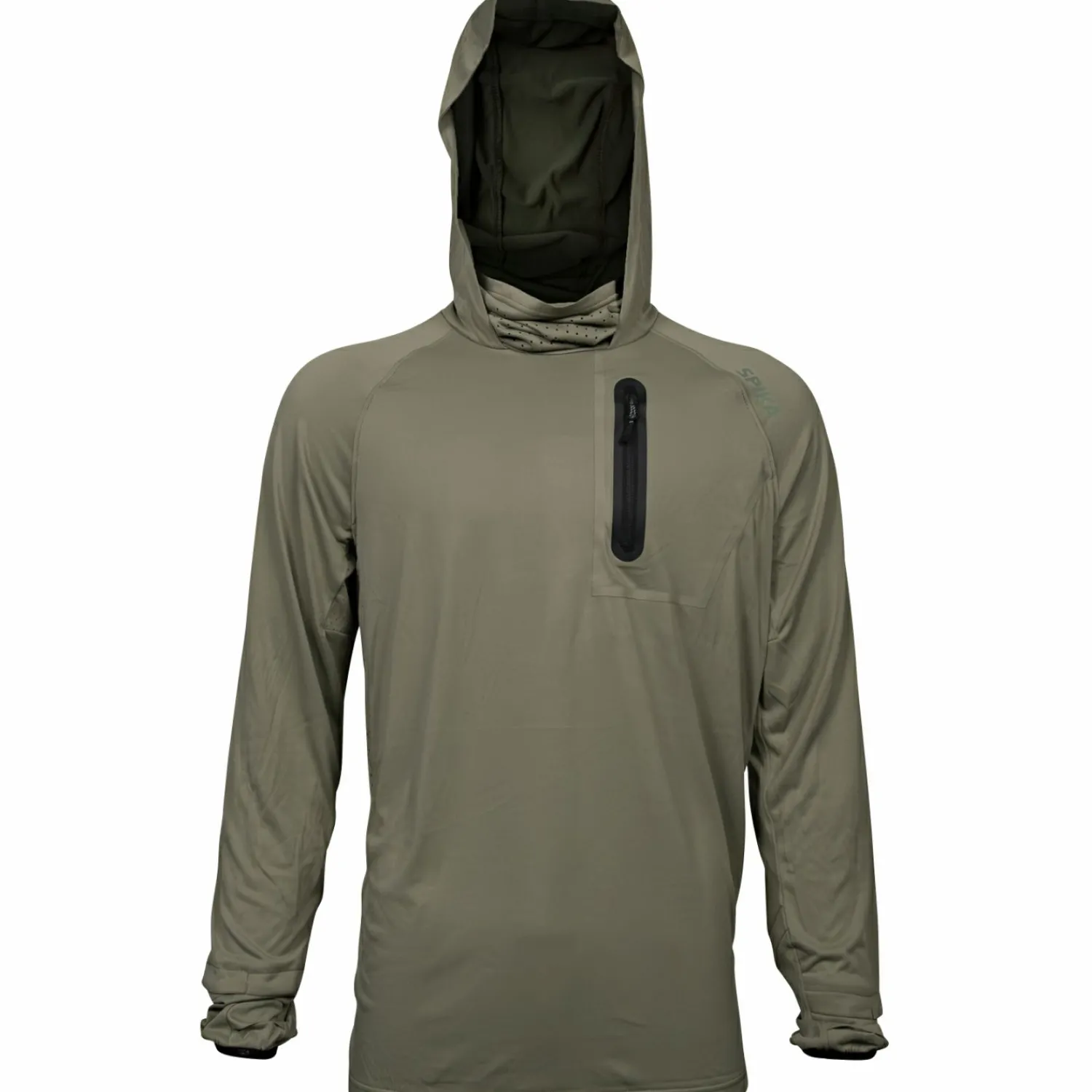 Spika Bandit Hoodie Herren (Moss Green)< Angelpullover & -Strickjacken