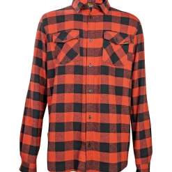 Outlet GO Casual Check Shirt Herren (Red) Outdoor- & Angelhemden