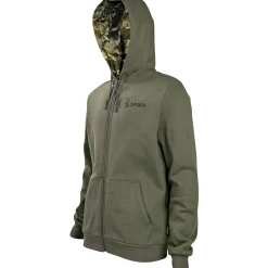 Spika GO Core Zip-Through Hoodie Herren (Olive)< Outdoor- & Angel-Jacken