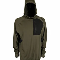 Spika Microfleece Hoodie Herren (Olive Summit)< Angelpullover & -Strickjacken