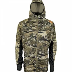 Spika Microfleece Zip–Through Herren (Biarri Camo)< Outdoor- & Angel-Jacken
