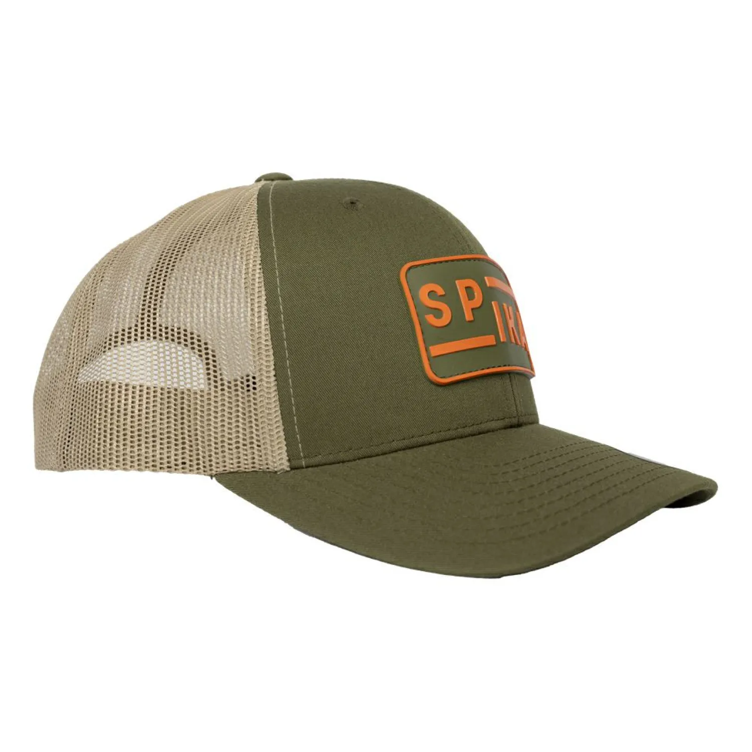 Trucker Cap Unisex (Olive/Tan) Outdoor- & Angel-Kappen