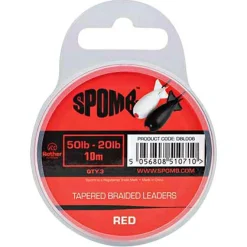 Sale Tapered Braided Leaders (red) Karpfenschnüre|Vorfachschnüre
