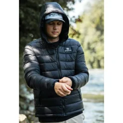 Sportex Hooded Jacket Herren (Black)< Outdoor- & Angel-Jacken