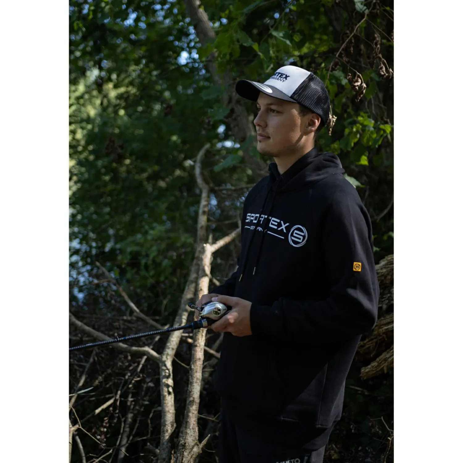 New Hoodie Herren (Black) Angelpullover & -Strickjacken