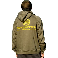 Sportex Hoodie Herren (Olive)< Angelpullover & -Strickjacken