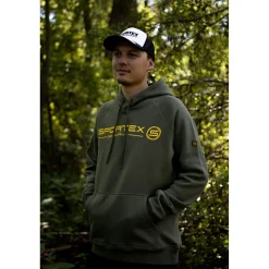Sportex Hoodie Herren (Olive)< Angelpullover & -Strickjacken
