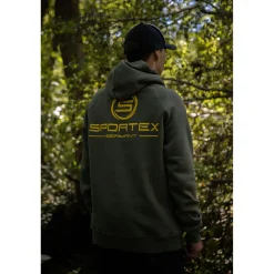 Sportex Hoodie Herren (Olive)< Angelpullover & -Strickjacken