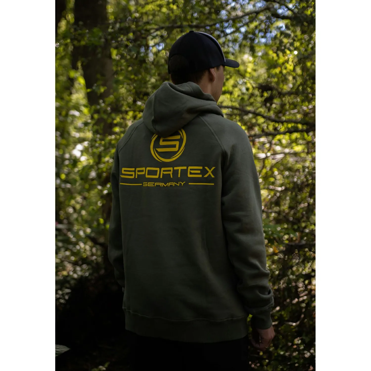 Sportex Hoodie Herren (Olive)< Angelpullover & -Strickjacken