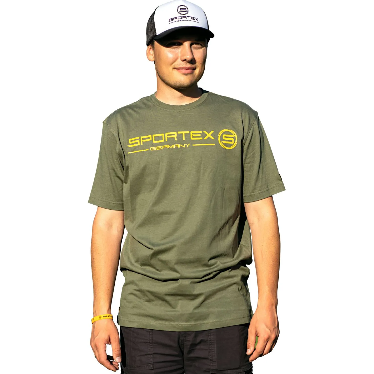 Sportex T-Shirt Herren (Olive)< Angelshirts & Angel-Oberteile