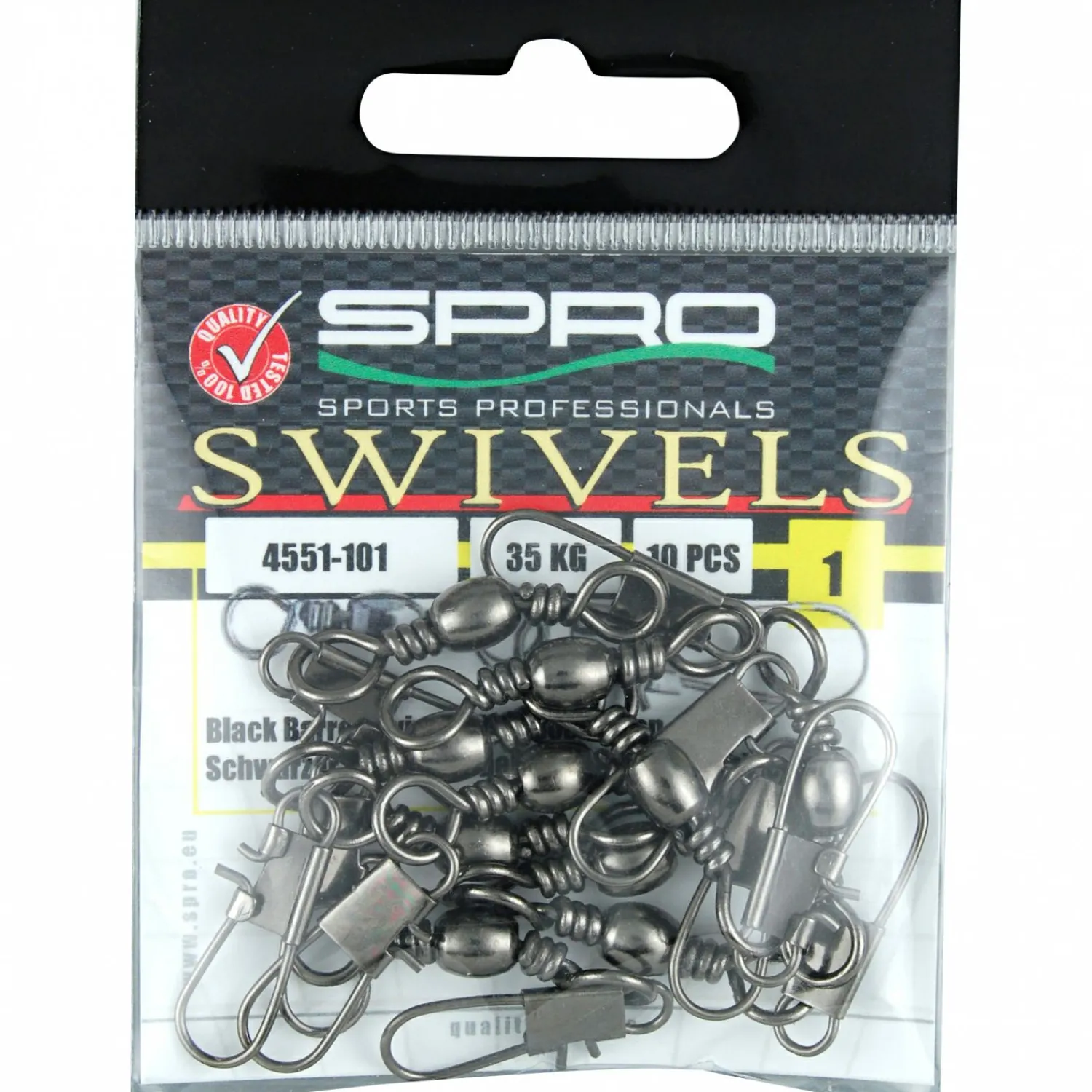 Spro Barrel Swivel mit Interlock Snap< Angelwirbel & Snaps