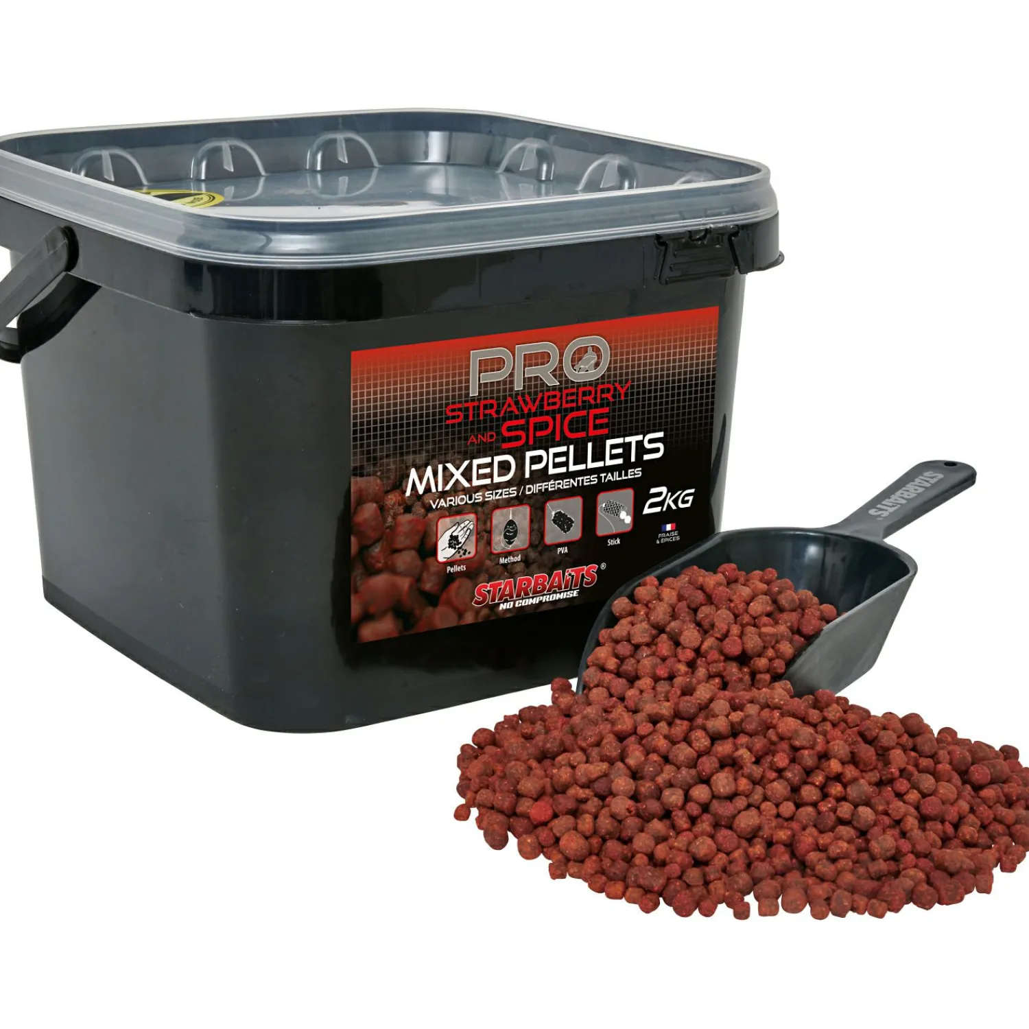 Clearance Pro Pellets (Strawberry Spice) Karpfenfutter·Partikelköder & Angel-Pellets|Karpfenfutter