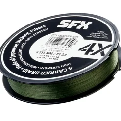 Discount Geflechtschnur SFX 4 Carrier Braid (Lo-Vis Green, 135 m) Geflochtene Schnüre