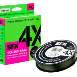 Discount Geflechtschnur SFX 4 Carrier Braid (Lo-Vis Green, 135 m) Geflochtene Schnüre