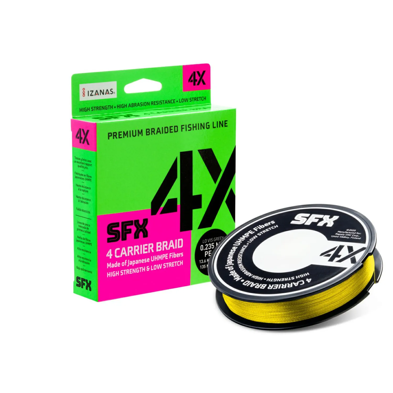 Clearance X4 Braid (yellow, 200 - 300 m) Geflochtene Schnüre