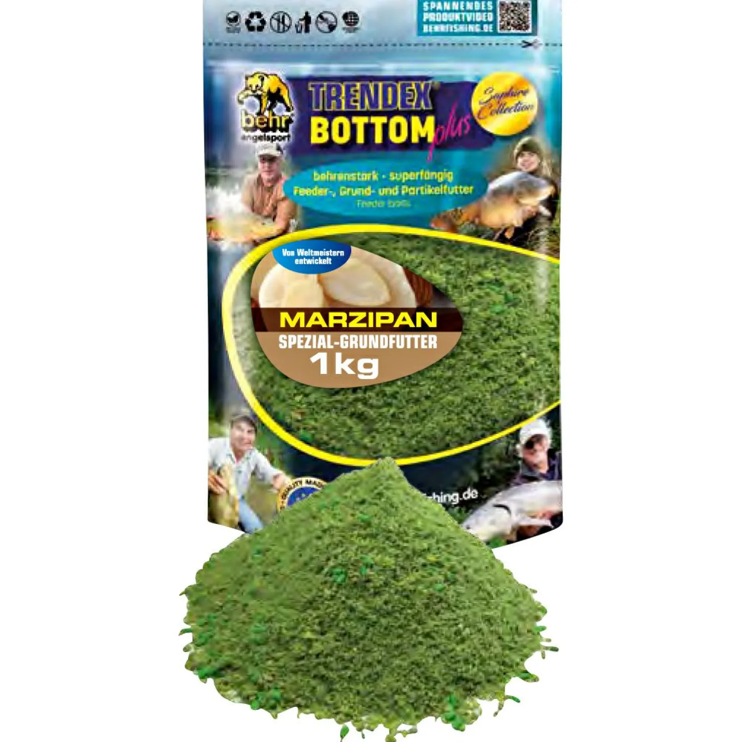 Trendex Grundfutter Bottom Plus (Marzipan)< Friedfischfutter|Friedfischangeln-Zubehör