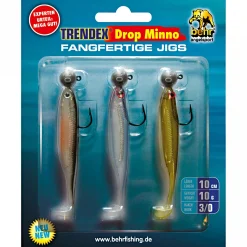 Trendex Gummifischset Drop Minno< Kunstköder-Sets|Gummiköder ·Fertig Montierte Gummifische