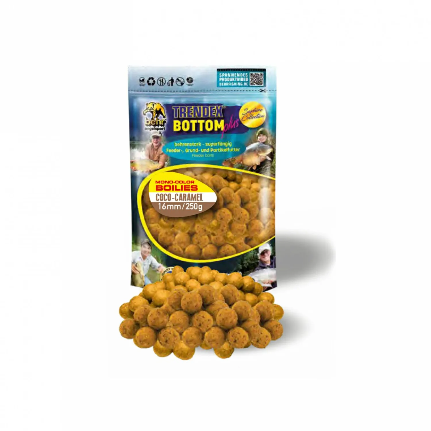 Trendex Mono-Colour Boilies (Coco-Karamel)< Karpfenfutter·Boilies & Popup Boilies|Karpfenfutter