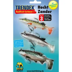 Best Raubfisch-Sortiment 1 (Hecht/Zander) Kunstköder-Sets|Gummiköder ·Fertig Montierte Gummifische