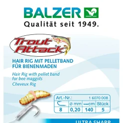 Hot Angelhaken Bienenmaden Hair Rigs Angelhaken|Forellenangeln-Zubehör