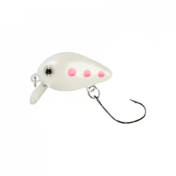 Trout Attack Crankbait Trout Crank (Weiß-Pinke Punkte)< Wobbler|Forellen-Kunstköder