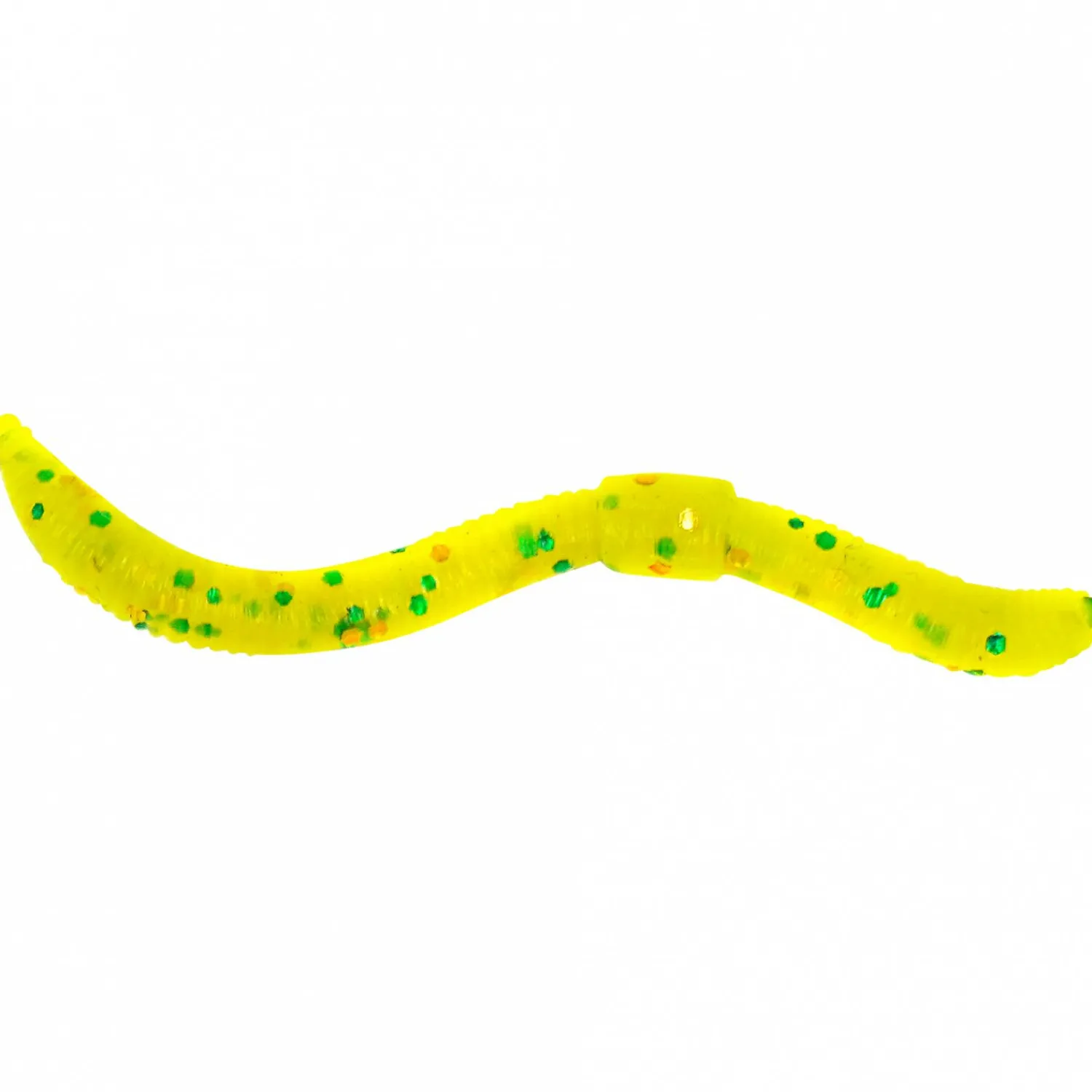 TroutMaster Dendrobaena 80 (yellow)< Raubfischangeln Kunstköder|Gummiköder ·Gummimaden & Gummiwürmer