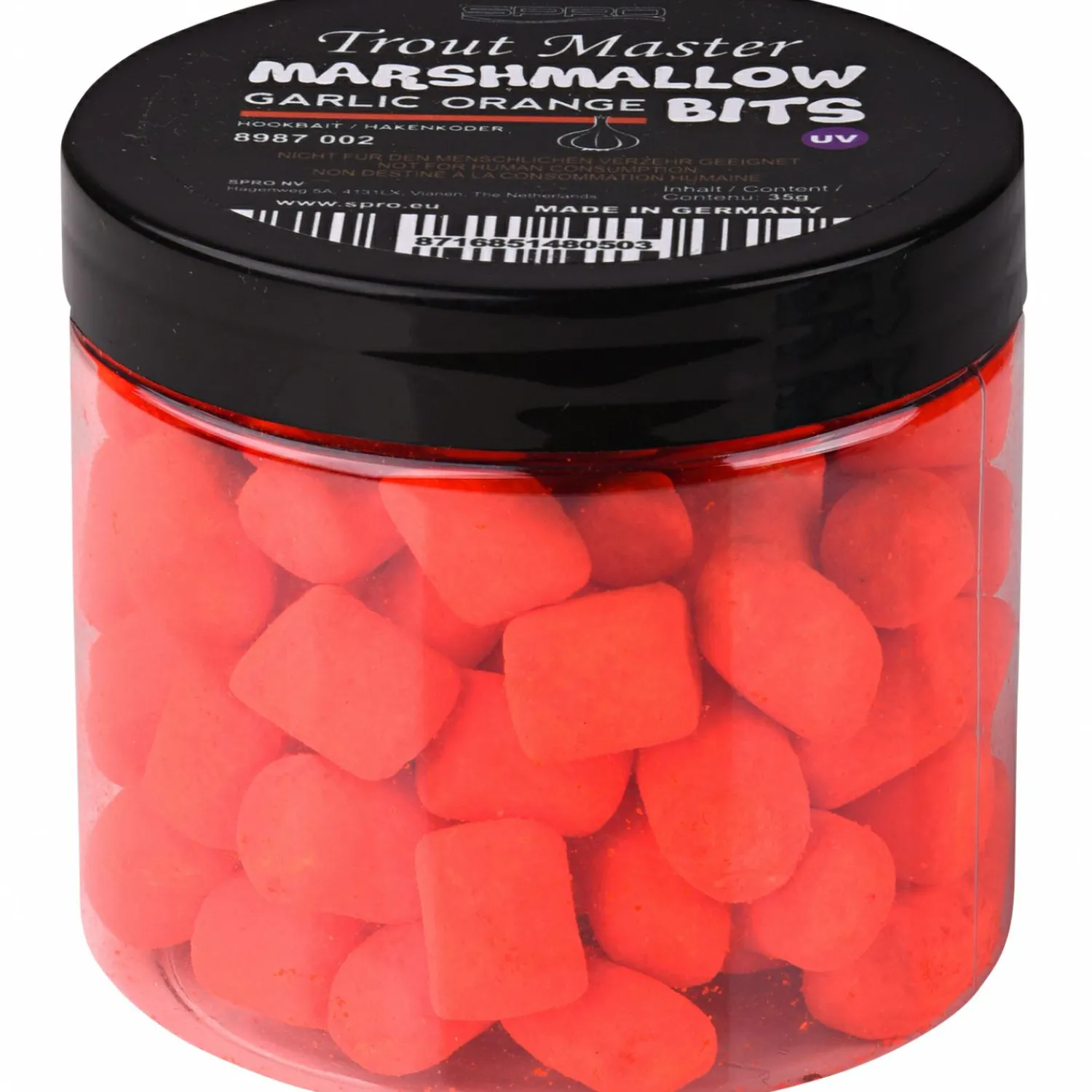 TroutMaster Marshmallow Bits (Orange Garlic)< Angellockstoffe & Boilie-Flavours