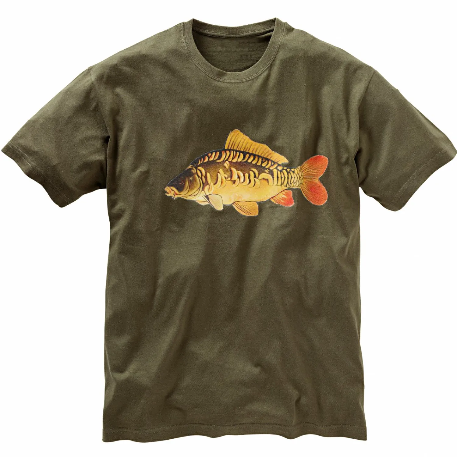 T-Shirt "Spiegelkarpfen" Kinder (Oliv)<Kinder Kinder-Bekleidung