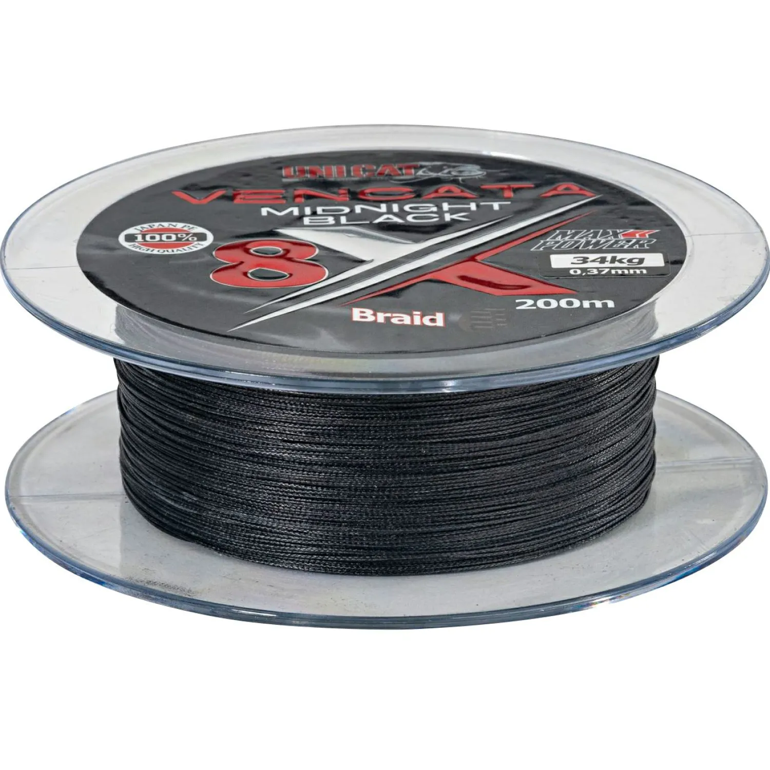 Sale 8x Vencata Midnight Black (200 m) Wallerschnüre|Wallerschnüre