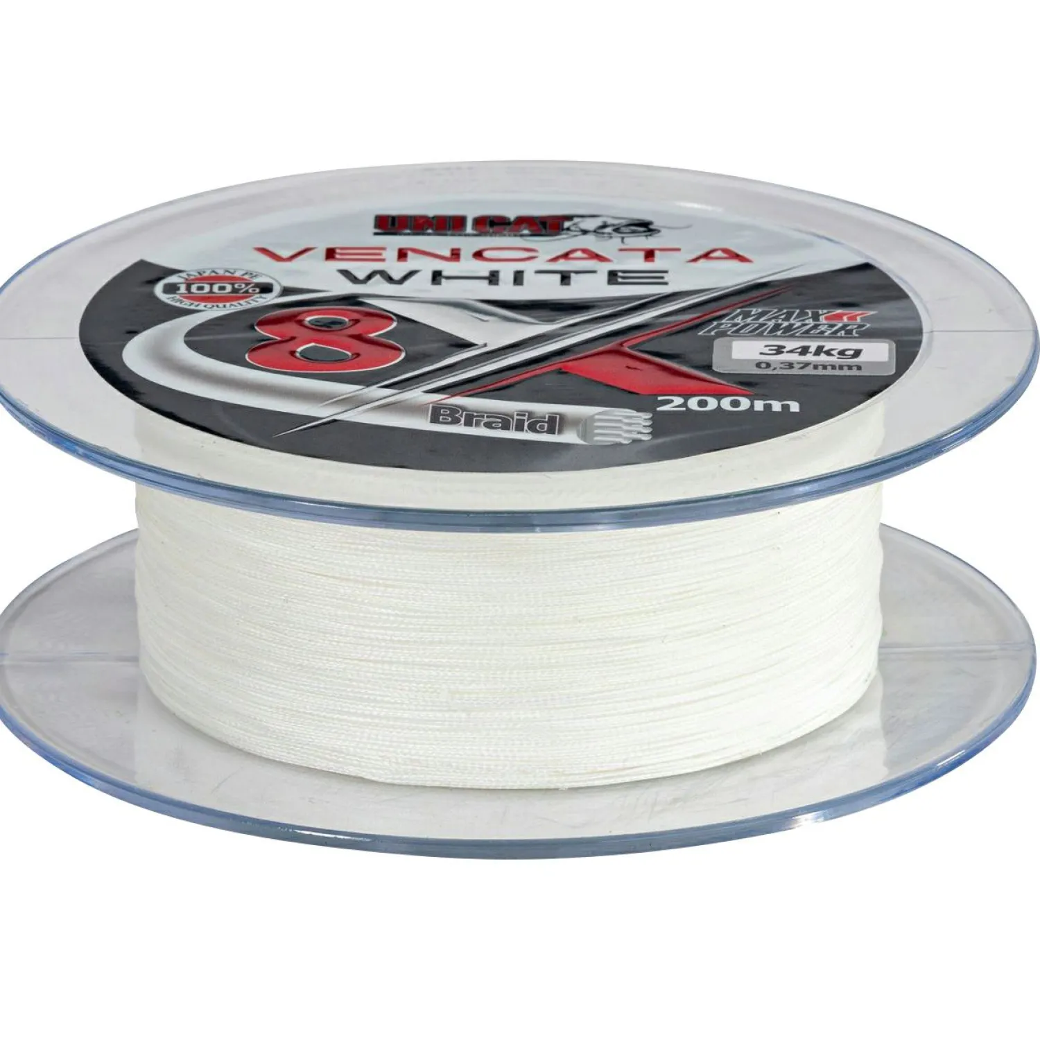 Uni Cat 8x Vencata White (200 m)< Wallerschnüre|Wallerschnüre