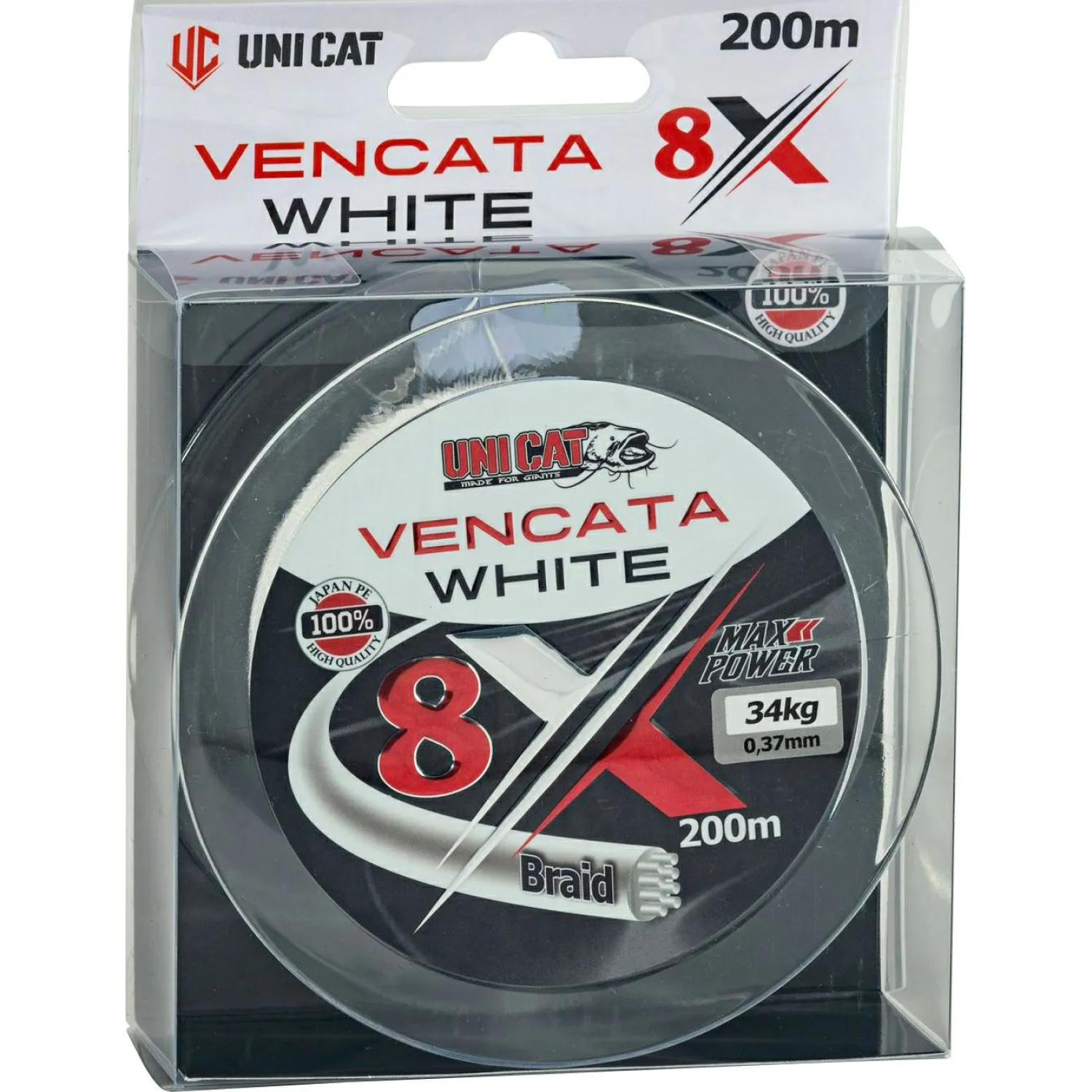 Uni Cat 8x Vencata White (200 m)< Wallerschnüre|Wallerschnüre