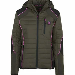 Best Dolomit Hunting Jacket Damen (Oliv/Pink) Damen Damen Angeljacken & -Westen