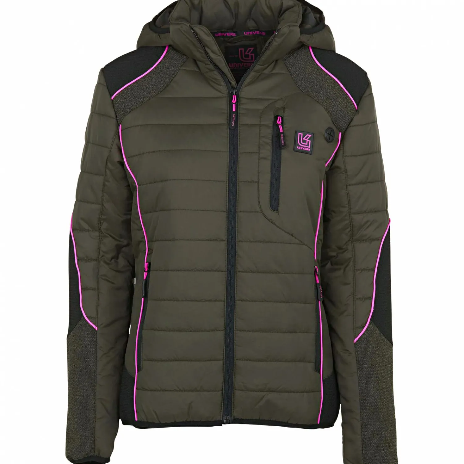 Best Dolomit Hunting Jacket Damen (Oliv/Pink) Damen Damen Angeljacken & -Westen