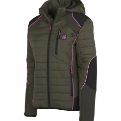 Best Dolomit Hunting Jacket Damen (Oliv/Pink) Damen Damen Angeljacken & -Westen