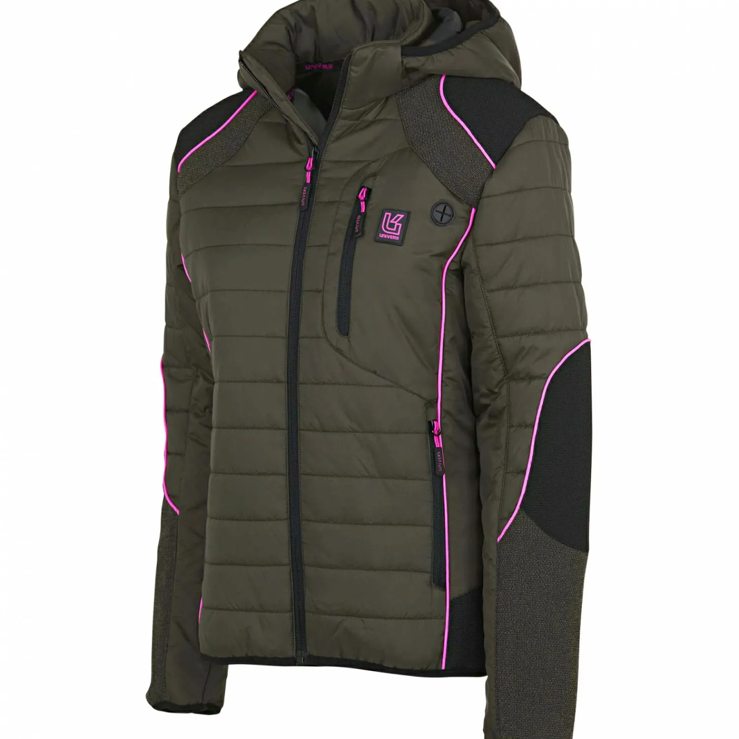 Best Dolomit Hunting Jacket Damen (Oliv/Pink) Damen Damen Angeljacken & -Westen