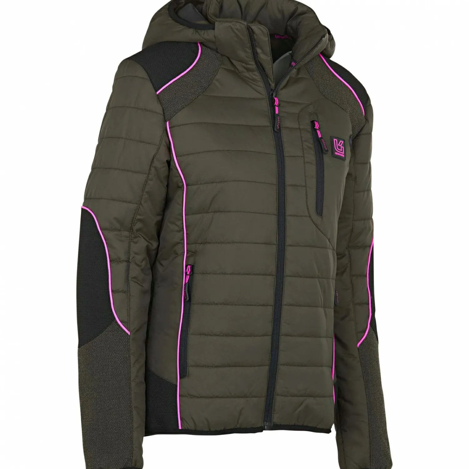 Best Dolomit Hunting Jacket Damen (Oliv/Pink) Damen Damen Angeljacken & -Westen