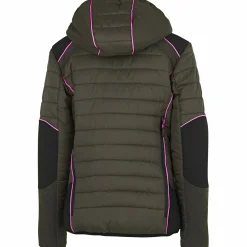 Best Dolomit Hunting Jacket Damen (Oliv/Pink) Damen Damen Angeljacken & -Westen