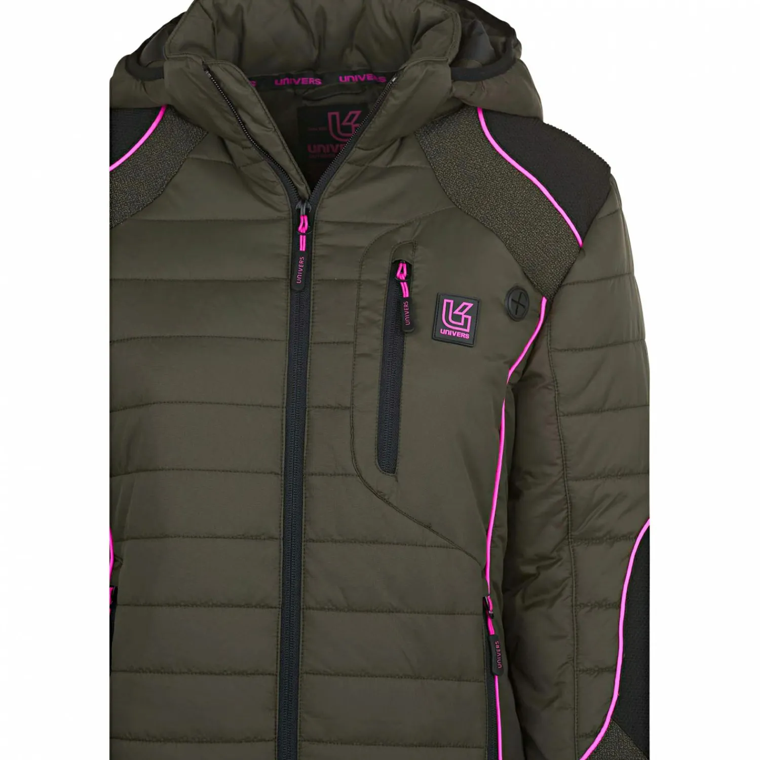 Best Dolomit Hunting Jacket Damen (Oliv/Pink) Damen Damen Angeljacken & -Westen