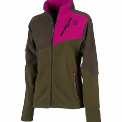 Discount Lynx Fleece Hunting Jacket Damen (Oliv/Pink) Damen Damen Angeljacken & -Westen