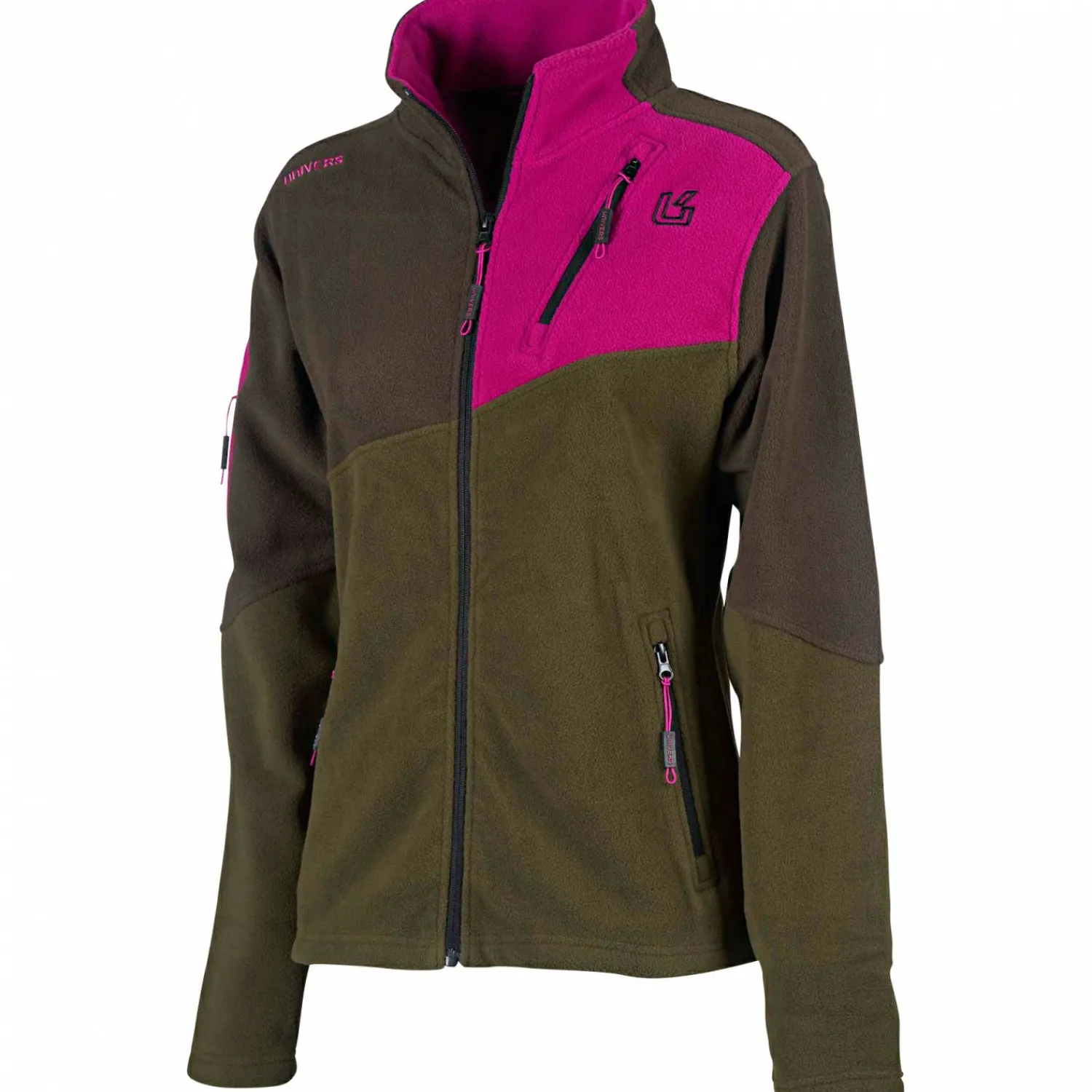 Discount Lynx Fleece Hunting Jacket Damen (Oliv/Pink) Damen Damen Angeljacken & -Westen