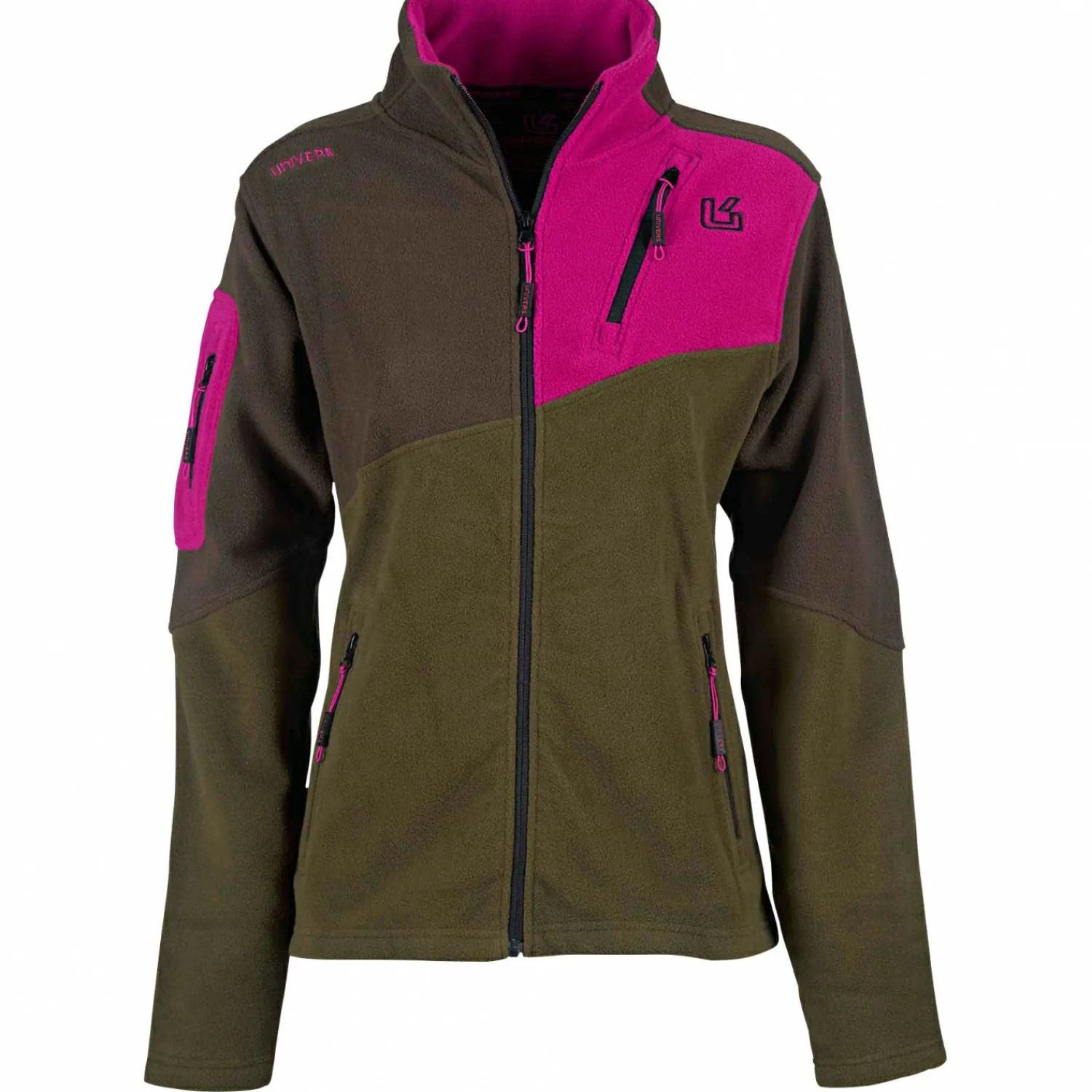 Discount Lynx Fleece Hunting Jacket Damen (Oliv/Pink) Damen Damen Angeljacken & -Westen